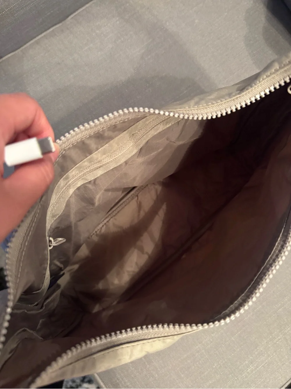 BAGGU Beige Messenger Shoulder Bag